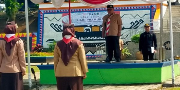 Pemkab Tanggamus Gelar Apel Besar Peringati Hari Pramuka ke-64