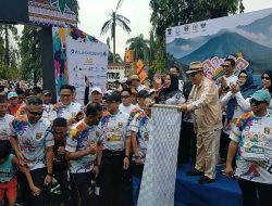 Tanggamus Colour Run 2025 Meriah, Bupati Saleh Asnawi Dorong Semangat Olahraga dan Ekonomi Kerakyatan
