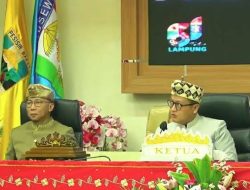 Paripurna HUT Provinsi Ke – 61 DPRD Lampung Membawa Tema “Lampung Tabik Pun”