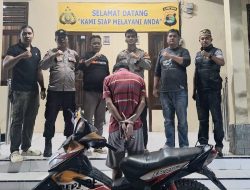 Polsek Pugung Dibantu Warga Tangkap Pelaku Curanmor