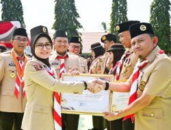 Apel Besar Hari Pramuka ke-64 Tingkat Kwarcab Pesawaran: Kolaborasi untuk Membangun Ketahanan Bangsa