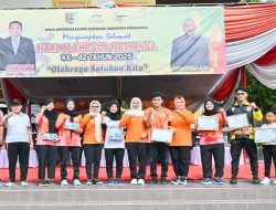 Lomba Senam Bersama dan Apresiasi untuk Para Atlet Warnai Haornas ke-42 Kabupaten Pesawaran