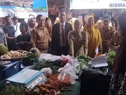 Wakil Bupati Lahat Beserta OPD Cek Harga Sembako di Pasar PTM Serelo