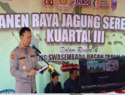 Kapolres Lahat Hadiri Panen Raya Jagung Serentak Triwulan III Secara Virtual