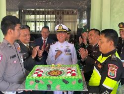 Polres dan Forkopimda Beri Kejutan HUT TNI ke-80 di Kodim 0424 Tanggamus
