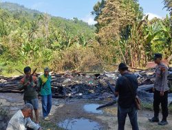 Polsek Semaka Identifikasi Kebakaran di Pekon Sukajaya