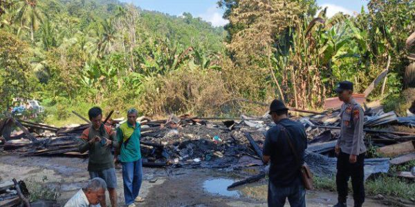 Polsek Semaka Identifikasi Kebakaran di Pekon Sukajaya