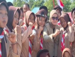 Wabup Lahat Hadiri Pawai Pelajar di Desa Makarti Tama