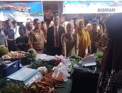 Wabup Lahat Beserta OPD Tinjau Dan Cek Harga Sembako Di Pasar PTM Serelo
