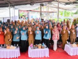 Kunjungan Ketua TP PKK Provinsi Lampung di Desa Sukajaya Lempasing, Dorong Pemberdayaan Keluarga dan Literasi Masyarakat