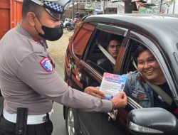 Sat Lantas Polres Tanggamus Gelar Penegakan Disiplin Lalu Lintas dalam Ops Zebra 2025 di Gisting