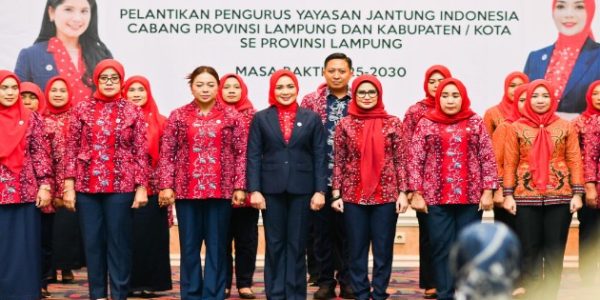 Bupati Nanda Indira Dilantik Sebagai Ketua YJI Cabang Pesawaran Periode 2025–2030