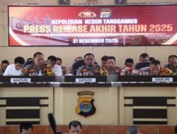 Konferensi Pers Akhir Tahun 2025, Polres Tanggamus Paparkan Capaian Kinerja dan Strategi Kamtibmas