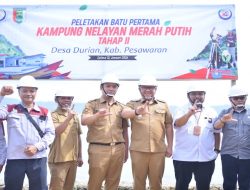 Wabup Pesawaran Hadiri Ground Breaking Pembangunan Kampung Nelayan di Desa Durian
