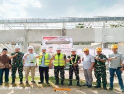 Wabup Pesawaran Bersama Danrem 043/Gatam Tinjau Progres Pembangunan KDMP Desa Sukaraja