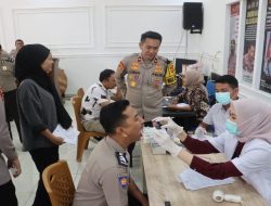 Polres Lahat melaksanakan Rikkes Berkala Untuk Meningkatkan Kesehatan Personel