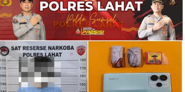 Satresnarkoba Polres Lahat Ungkap Kasus Nakotika Jenis Ganja