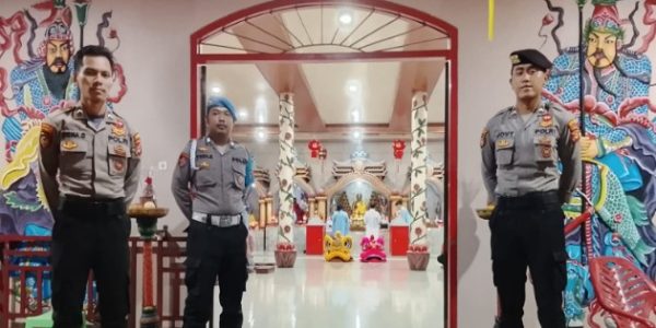 Polres Tanggamus Amankan Perayaan Imlek 2577 di Vihara Dharma Agung
