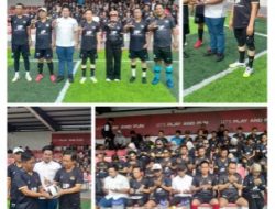 DPRD Lampung Bersinergi Lewat Olahraga Mini Soccer Bersama Pemprov dan Jurnalis