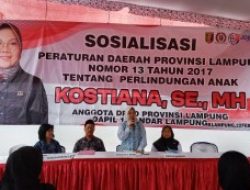 Fraksi PDIP DPRD Provinsi Lampung Gelar Sosperda Perlindungan Anak Pulau Singkep Balam 