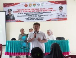 Diskominfotiksan Pesawaran Berikan Sosialisasi Bahaya Judi Online dan Penyebaran Hoaks pada TMMD ke-127