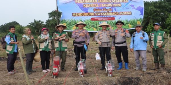 Penanaman Jagung Serentak Pada Kuartal Pertama Tahun 2026 Polres Lahat