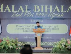 Halal Bihalal Forum Komunikasi Persaudaraan Lampung Perantauan bersama Gubernur  Perkuat Persatuan Untuk Kemajuan Daerah