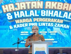 Hajatan Akbar dan Halalbihalal Alumni Lintas Generasi PMII Lampung, Wagub Jihan Nurlela Ajak PMII Berperan dalam Pembangunan Lampung