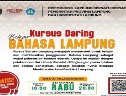 Dukung Hari Kamis Beradat, Mighrul Lampung Bersatu dan Unila Hadirkan Kursus Daring Bahasa Lampung Gratis