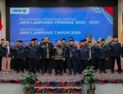 Sekdaprov Marindo Kurniawan Hadiri Pelantikan Pengurus JMSI Lampung Periode 2025–2030