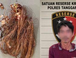 Polsek Cukuh Balak Dibackup Tekab 308 Presisi Polres Tanggamus Bekuk Pencuri Kabel PLN