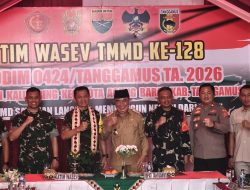 ‎Dandim 0424/Tanggamus Sambut Tim Wasev Pusterad di Lokasi TMMD ke-128 Pekon Kalimiring