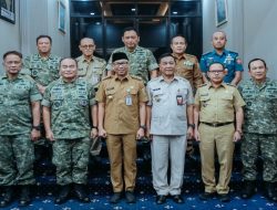 Gubernur Rahmat Mirzani Djausal Lakukan  Pertemuan dengan Rektor Unhan RI Anton Nugroho beserta Jajaran