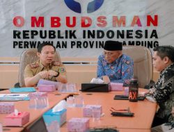 Sekdaprov Marindo Kurniawan Kunjungi Ombudsman RI Perwakilan Lampung, Bahas Upaya Peningkatan Kualitas Pelayanan Publik agar Terus Dirasakan Masyarakat
