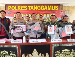 Polres Tanggamus Bersama TNI, TNBBS dan TNWC Bongkar Perburuan Satwa Dilindungi, Lima Pemburu Rusa Sambar Ditangkap