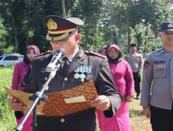 Polres Tanggamus Gelar Upacara Pemakaman Dinas Polri untuk Aiptu Putra Alam