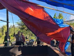 Polsek Pulau Panggung dan Koramil Bongkar Gelanggang Sabung Ayam di Area Perkebunan Sinar Mancak