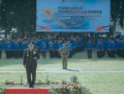 Pemprov Lampung Gelar Upacara Peringatan Hari Lahir Pancasila, Bertindak sebagai Inspektur Upacara Pangdam XXI/Radin Inten Mayor Jenderal TNI Kristomei Sianturi