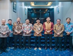 Gubernur Rahmat Mirzani Djausal dan Direktur Hubungan Kelembagaan PTPN IV Arya Sandhiyudha Bahas Penguatan Tata Kelola Perkebunan Sawit di Provinsi Lampung