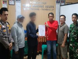 Polsek Talang Padang Fasilitasi Rembuk Pekon, Kasus Dugaan Pencurian Rokok Diselesaikan Secara Kekeluargaan
