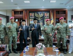Jelang Sertijab  Danbrigif 4 BS Kolonel Marinir Supriadi Tarigan Pamit Kepada Gubernur  Lampung Rahmat Mirzani Djausal