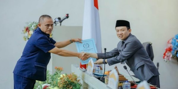 Sekdaprov Marindo Kurniawan Hadiri Rapat Paripurna DPRD Agenda Pembentukan Peraturan Daerah Provinsi Lampung Tahun 2026