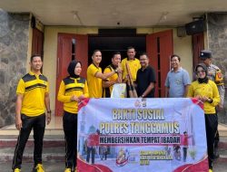 Serentak, Polres Tanggamus dan Jajaran Gelar Bakti Sosial di Tempat Ibadah Sambut Hari Bhayangkara ke-80