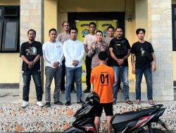 Polsek Wonosobo Dibantu Warga Tangkap Pria Bawa Badik Pengancam Warga