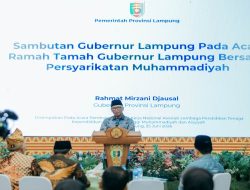 Gubernur Rahmat Mirzani Djausal Dampingi Wamendikdasmen Fajar Riza Ul Haq Ramah Tamah Bersama Persyarikatan Muhammadiyah di Mahan Agung