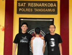 Satres Narkoba Polres Tanggamus Tangkap Diduga Pengedar Sabu di Bandar Negeri Semuong