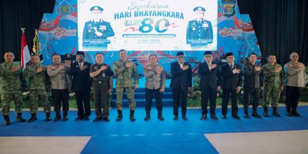 Gubernur Mirza Hadiri Syukuran Hari Bhayangkara ke-80, Kapolda Lampung Tegaskan Komitmen Polri Semakin Dekat dengan Masyarakat