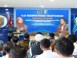 Pemprov Lampung Dukung Lahirnya Wartawan Profesional Melalui UKW PWI Angkatan ke-38