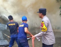 Polsek Talang Padang Identifikasi Kebakaran Bangunan BTS di Gisting