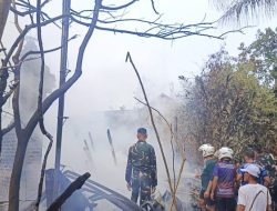 Polsek Kota Agung Identifikasi Kebakaran di Kelurahan Kuripan